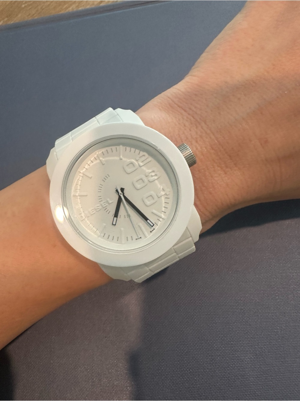 Diesel Unisex White Silicone Watch